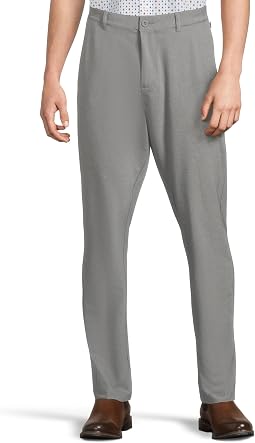Johnston & Murphy Мужской XC4 Heathered Performance Flat Front Pants
