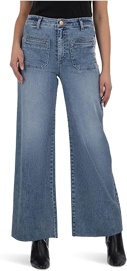 KUT from the Kloth Meg High-Rise Wide Leg брюки с накладным карманом