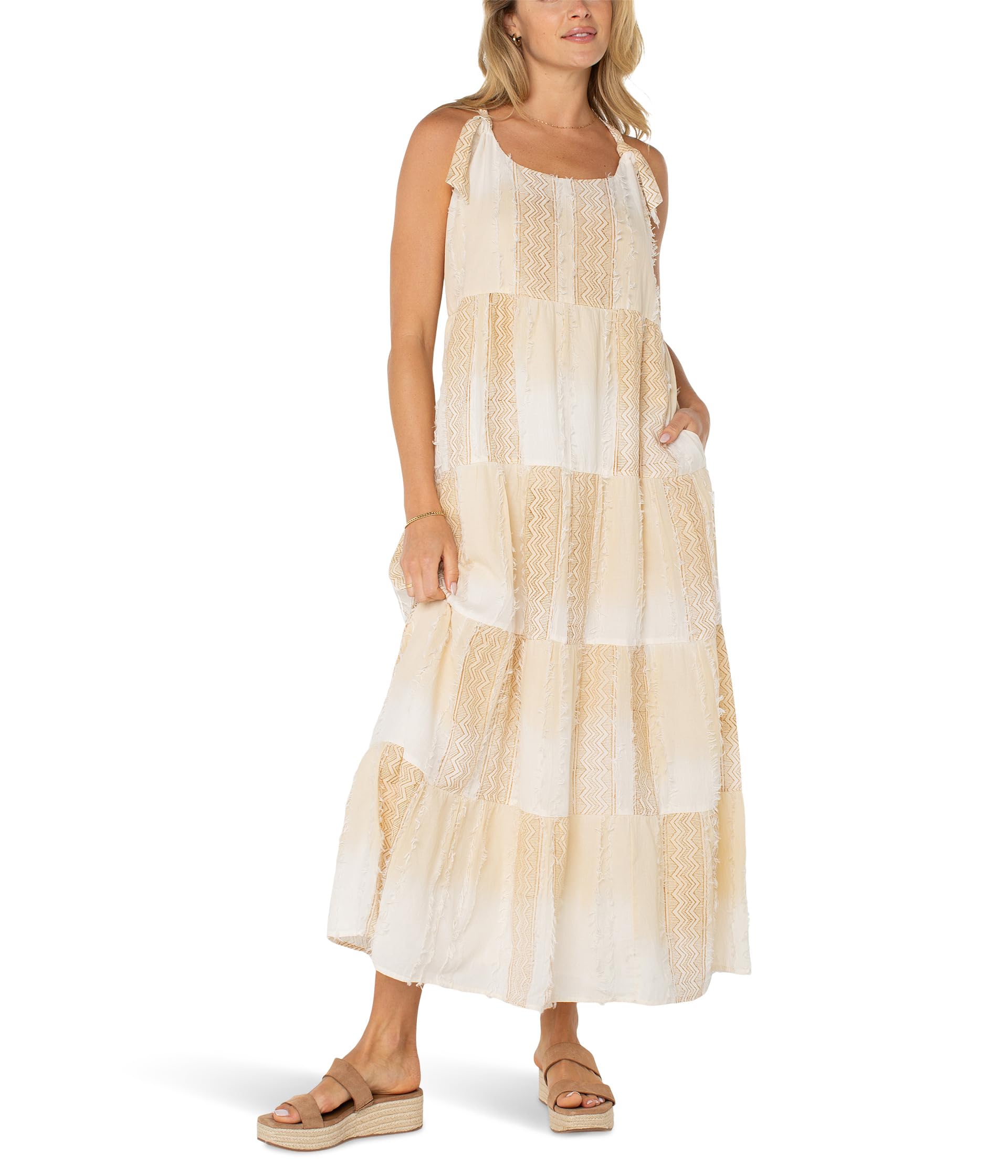 Женское платье Liverpool Los Angeles Tie Strap Easy Fit Woven Maxi