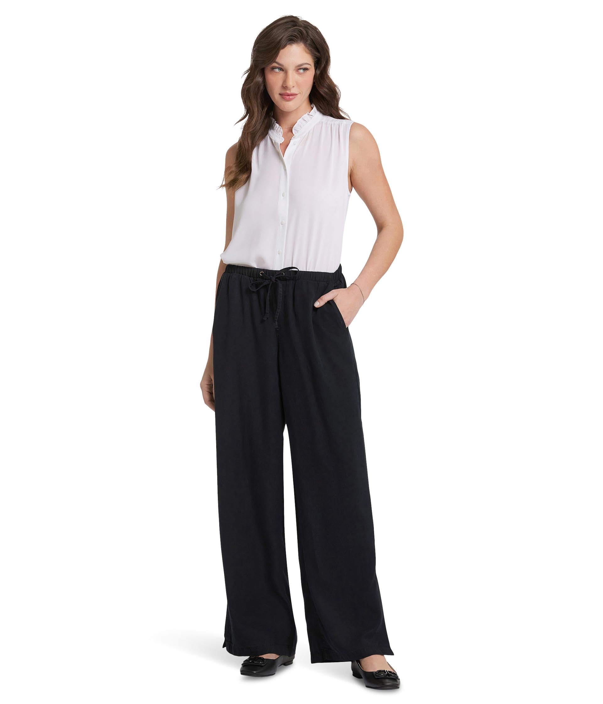 Jayne Wide Leg Pull-On Pants