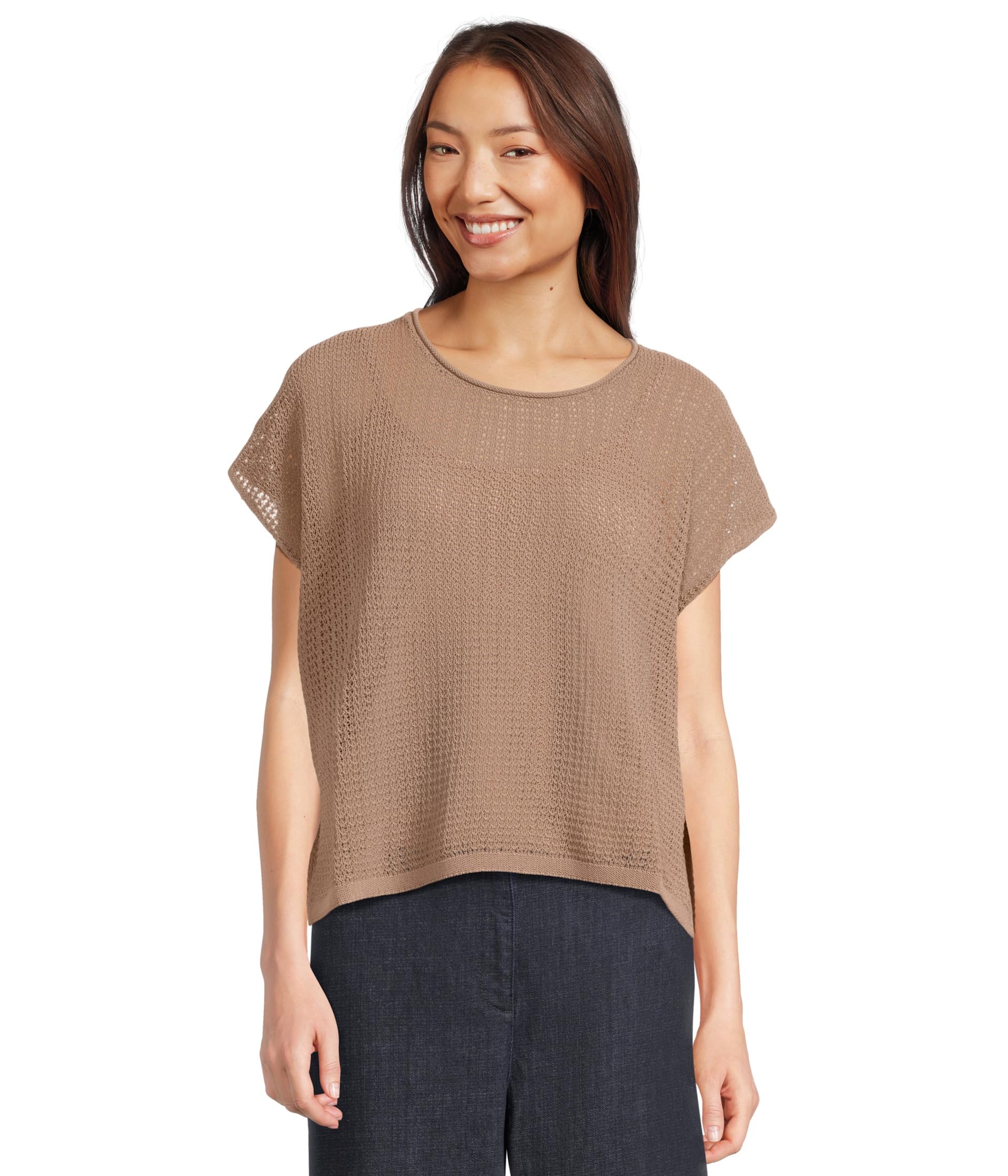 Jewel Neck Свитер с круглым вырезом