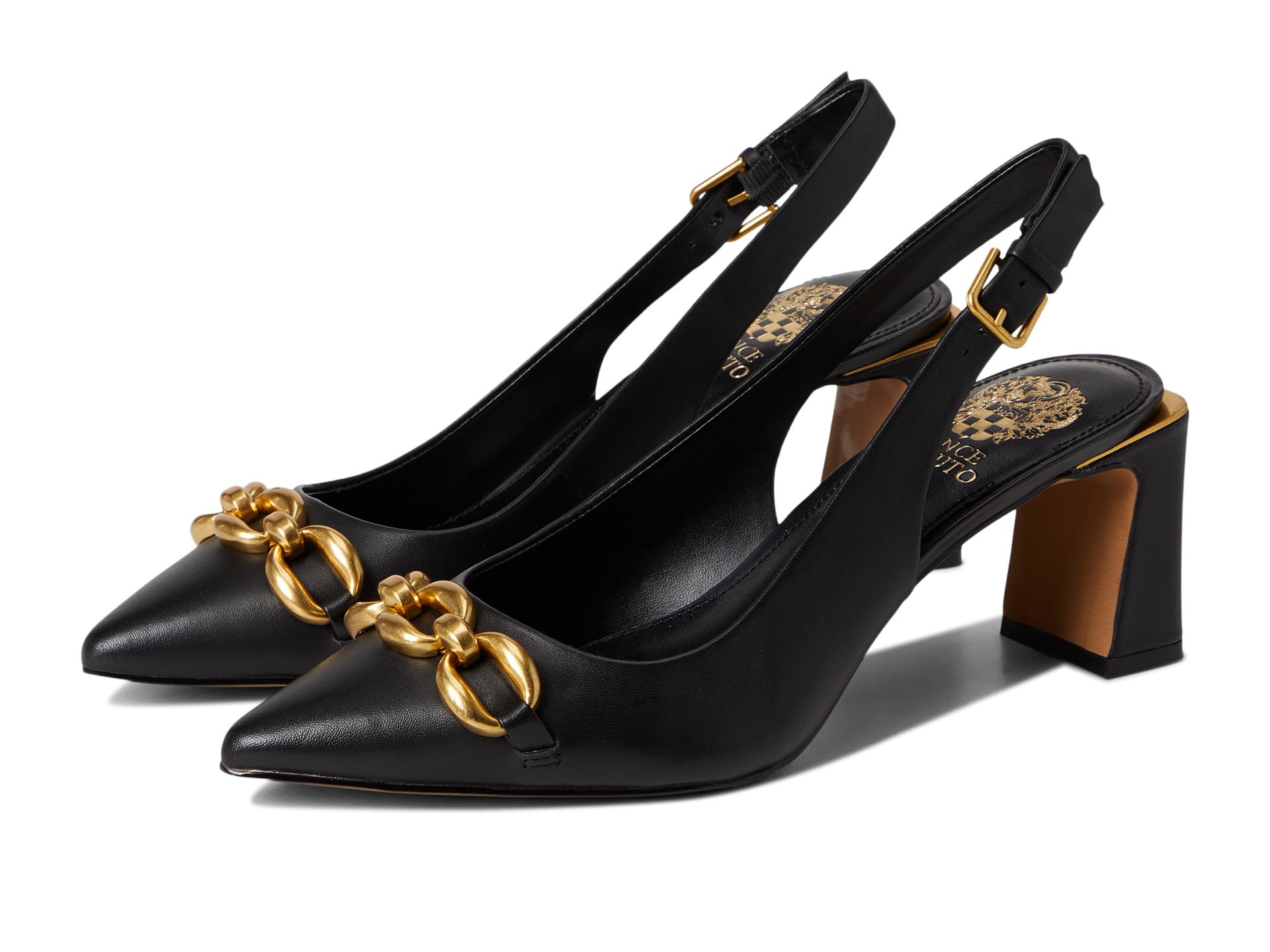 Hamden Chain Link Slingback Pumps