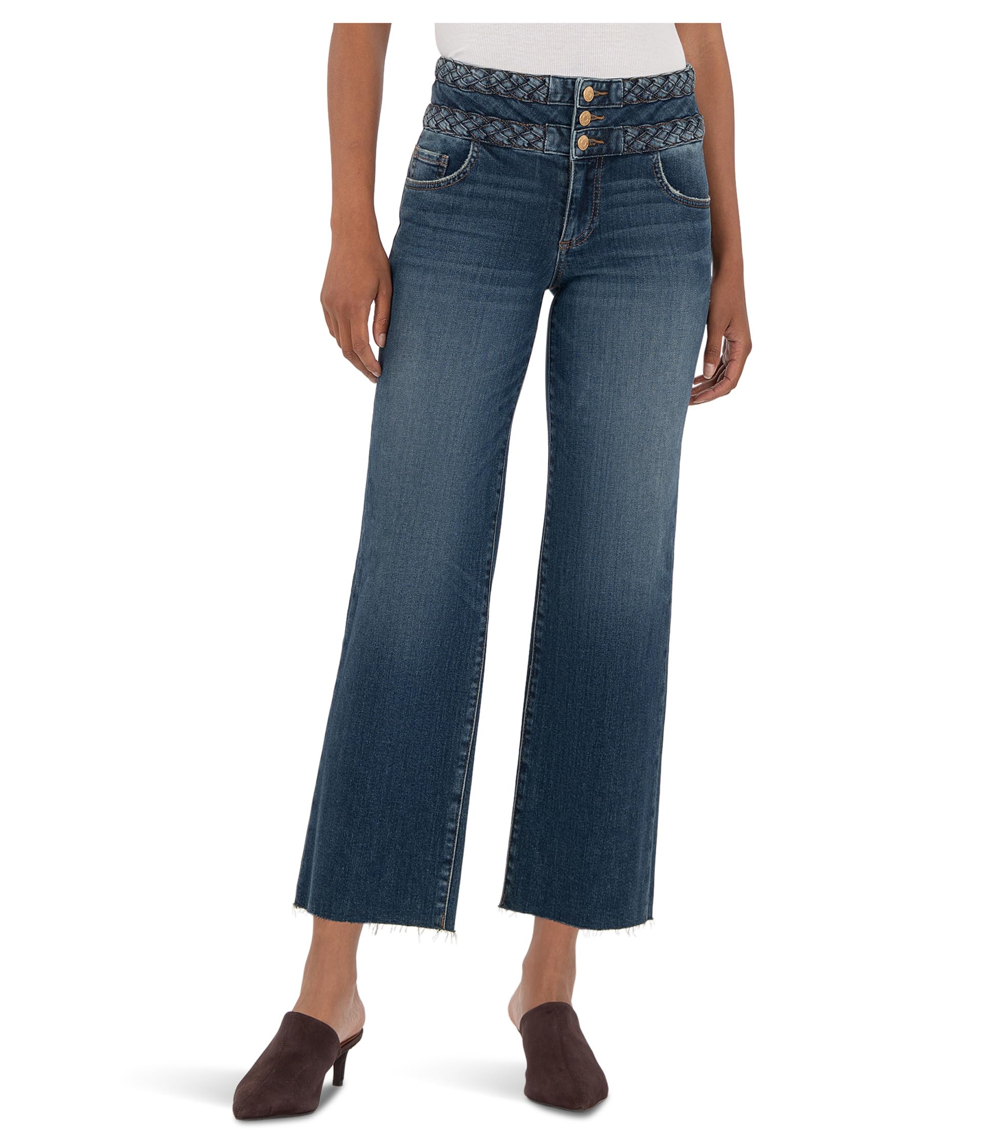 Charlotte High-rise Wide Wstbnd W/ Braid On Top