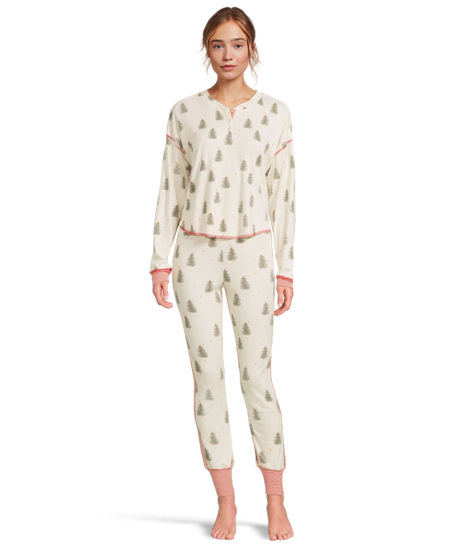 Back in Bed Long Henley Set
