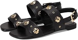 Kate Spade New York босоножки Spade Flower из зернистой кожи с заклепками