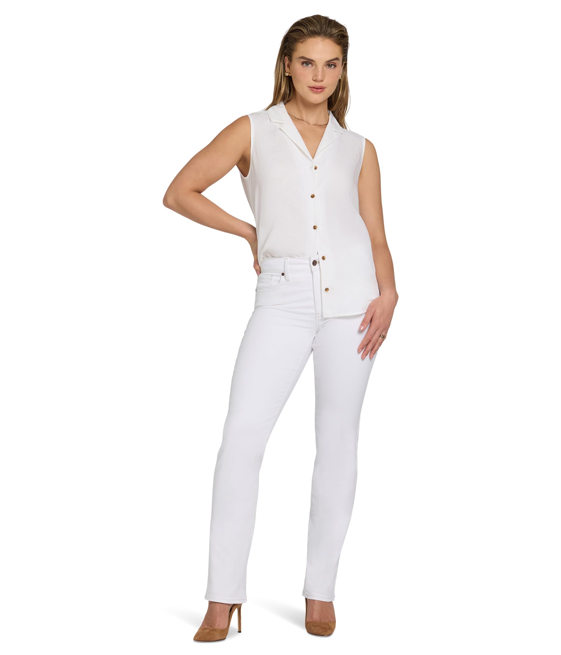 Straight Jeans in Optic White