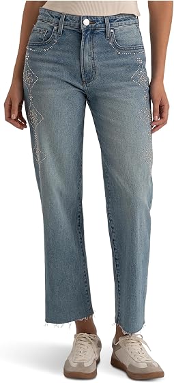 Джинсы Fay High-rise Ankle Straight Leg- Zipper Fly In Aglow