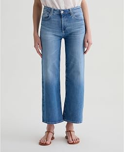 Saige Mid-Rise Wide Leg in Oceanic