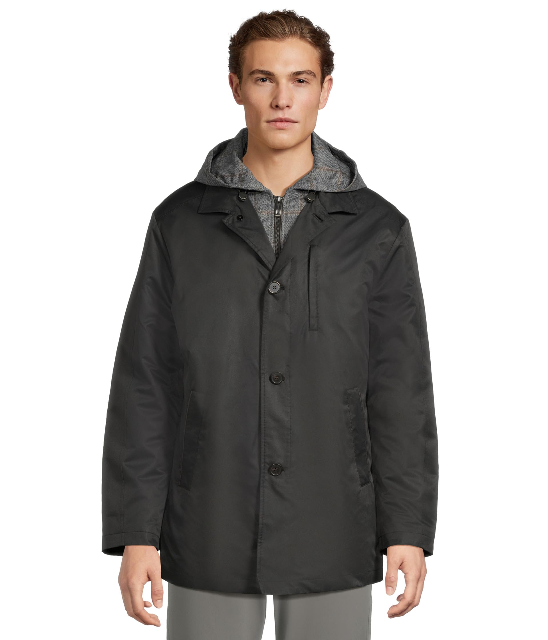 Upton Water-Resistant Raincoat With Removable Liner