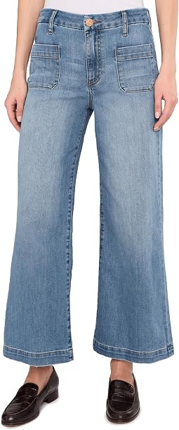 Petite Meg High Rise Wide Leg With Patch Pockets Regular Hem