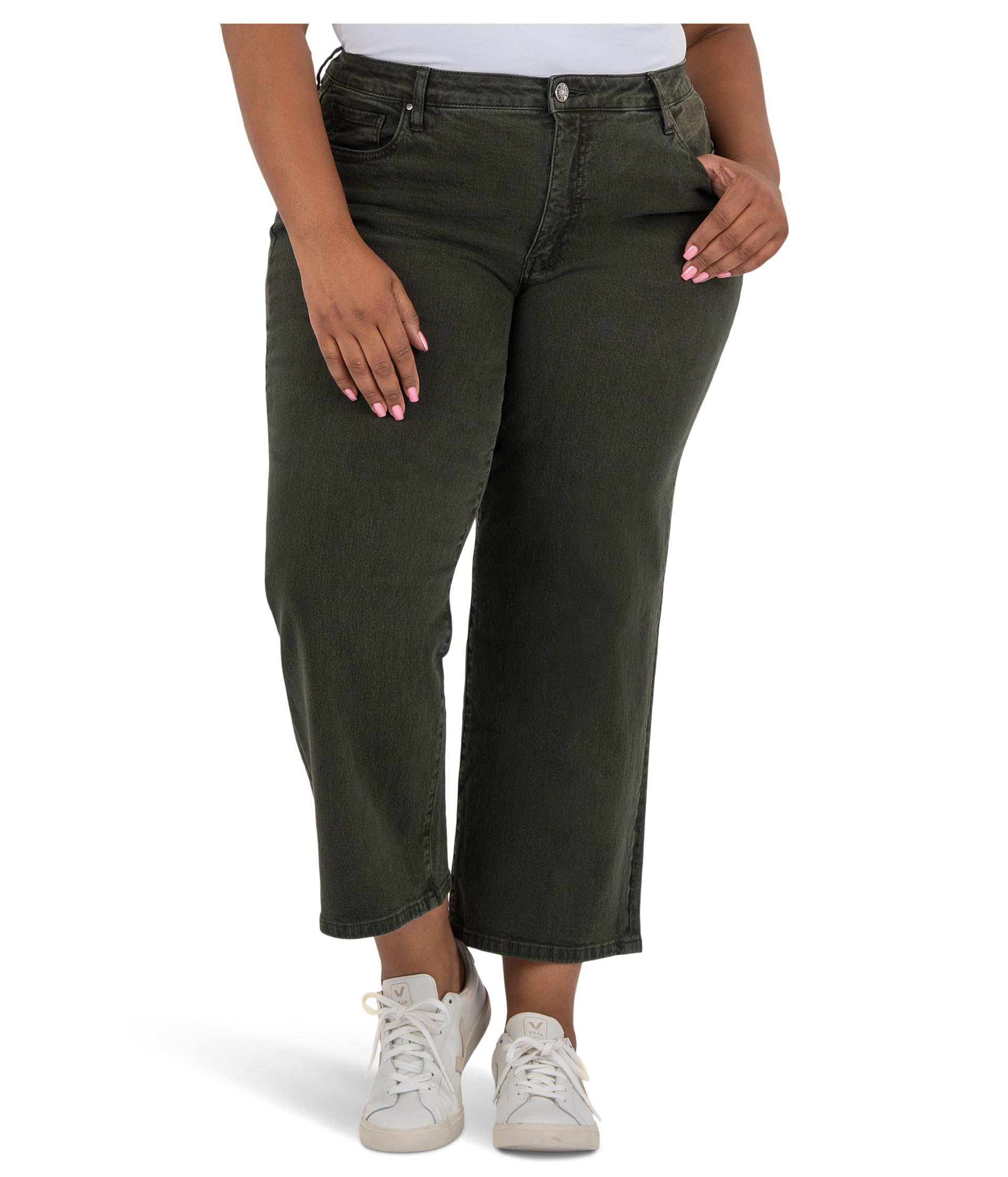 Plus Charlotte High Rise Wide Leg With Regular Hem