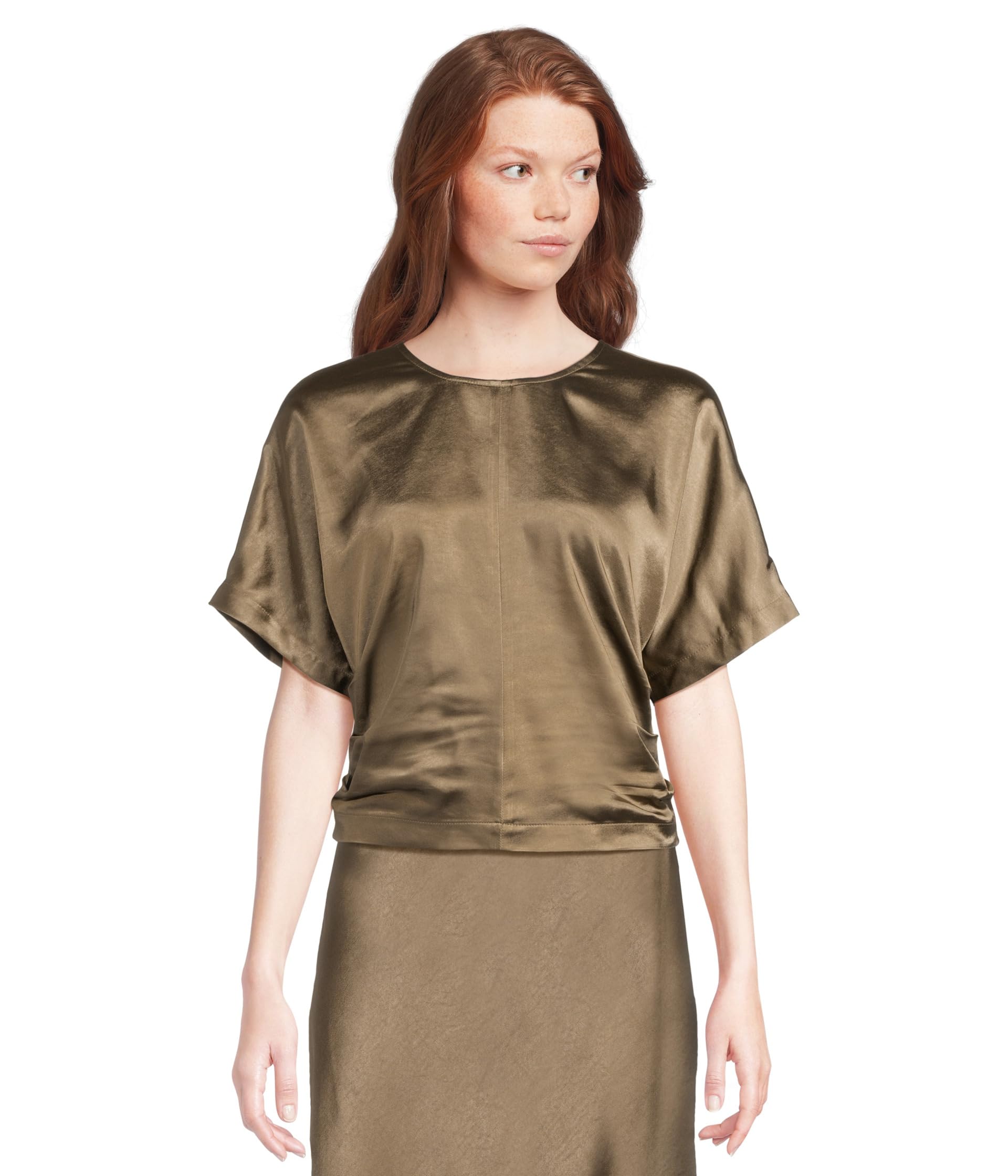 Рубашка Lilla P Satin Dolman Short Sleeve