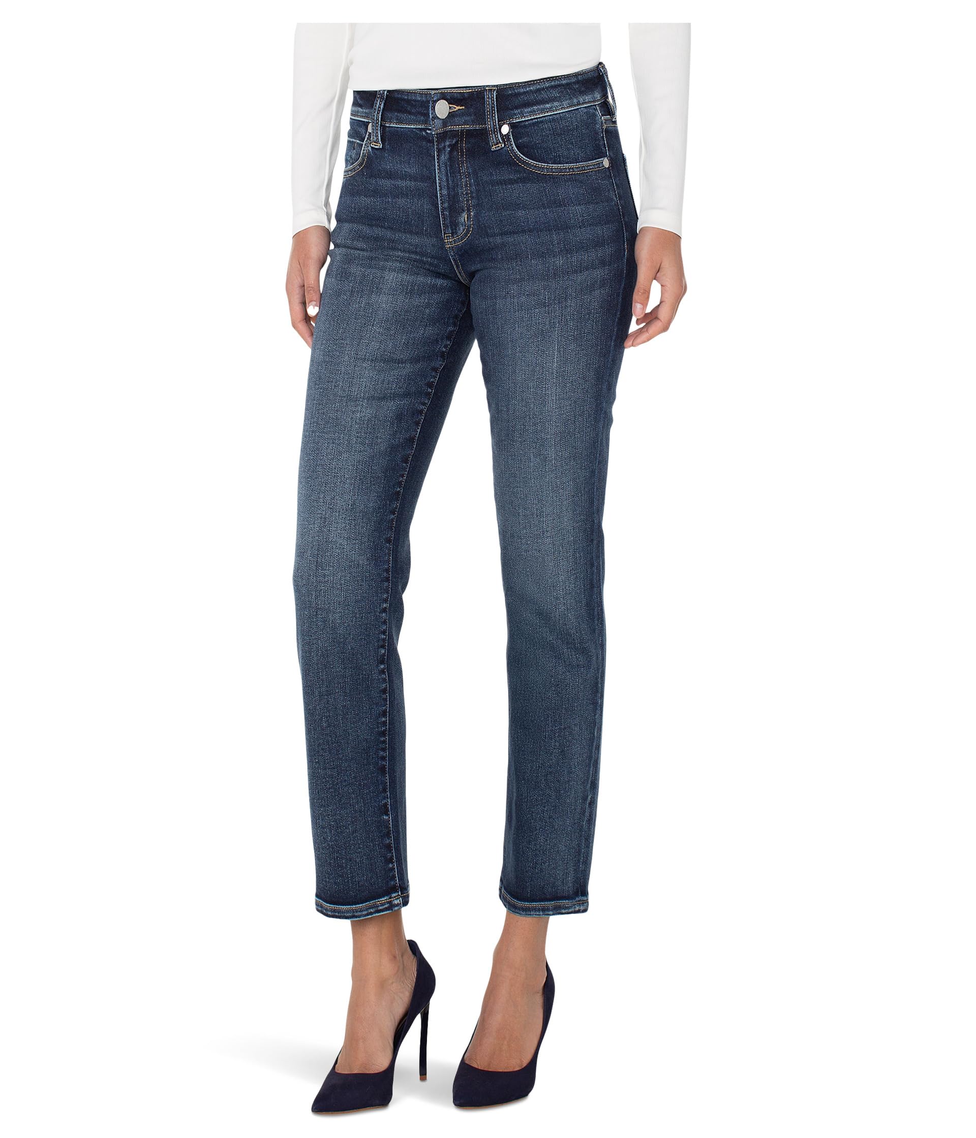 Liv Non-skinny Skinny Mid-Rise Jeans 28" Inseam