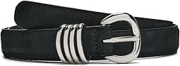 Metal Keeper Belt in Suede