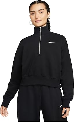 Nike Свитшот Nike Phoenix Fleece с коротким воротником на молнии 1/4-Zip