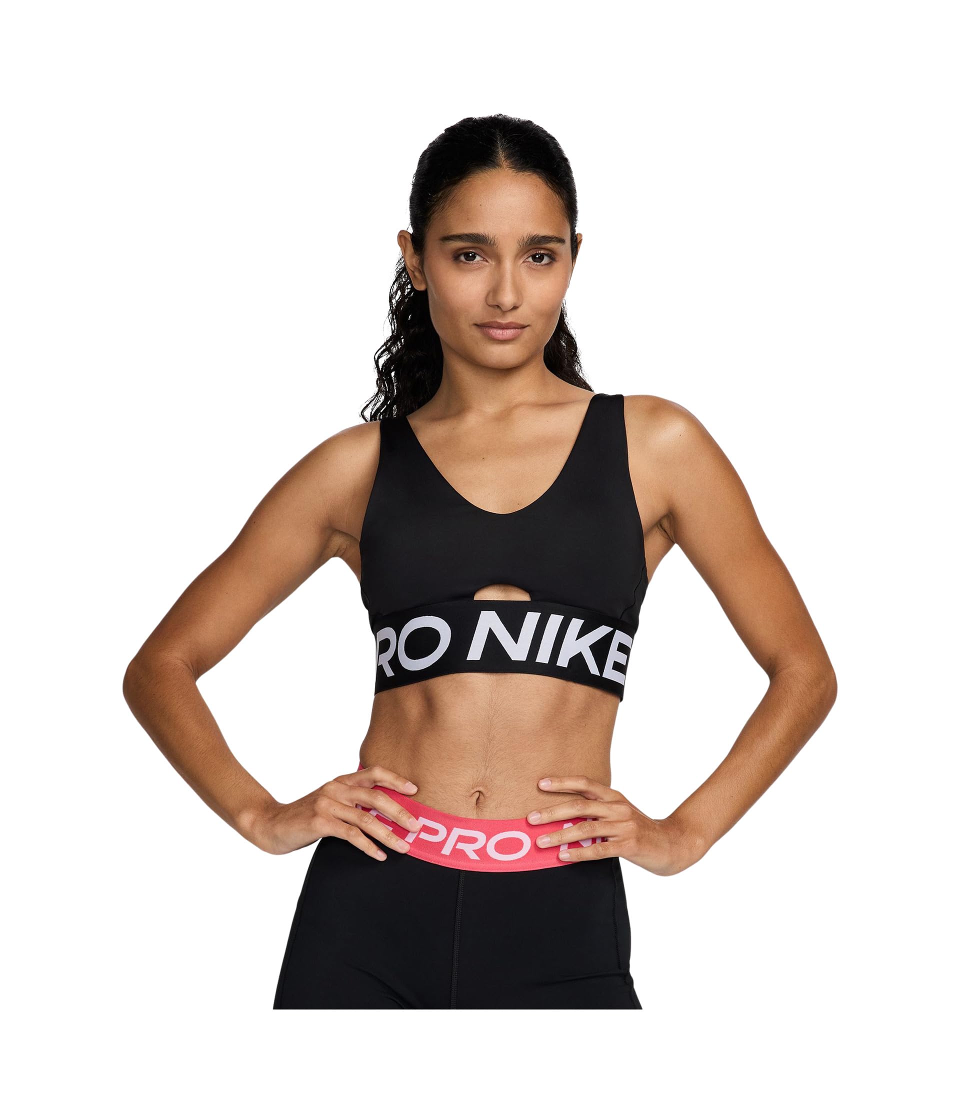 Nike Pro Indy Plunge Bra с поддержкой
