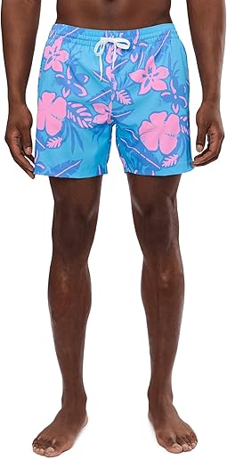 The Baja Breezies Blue 5.5" (Classic Lined Swim Trunks)
