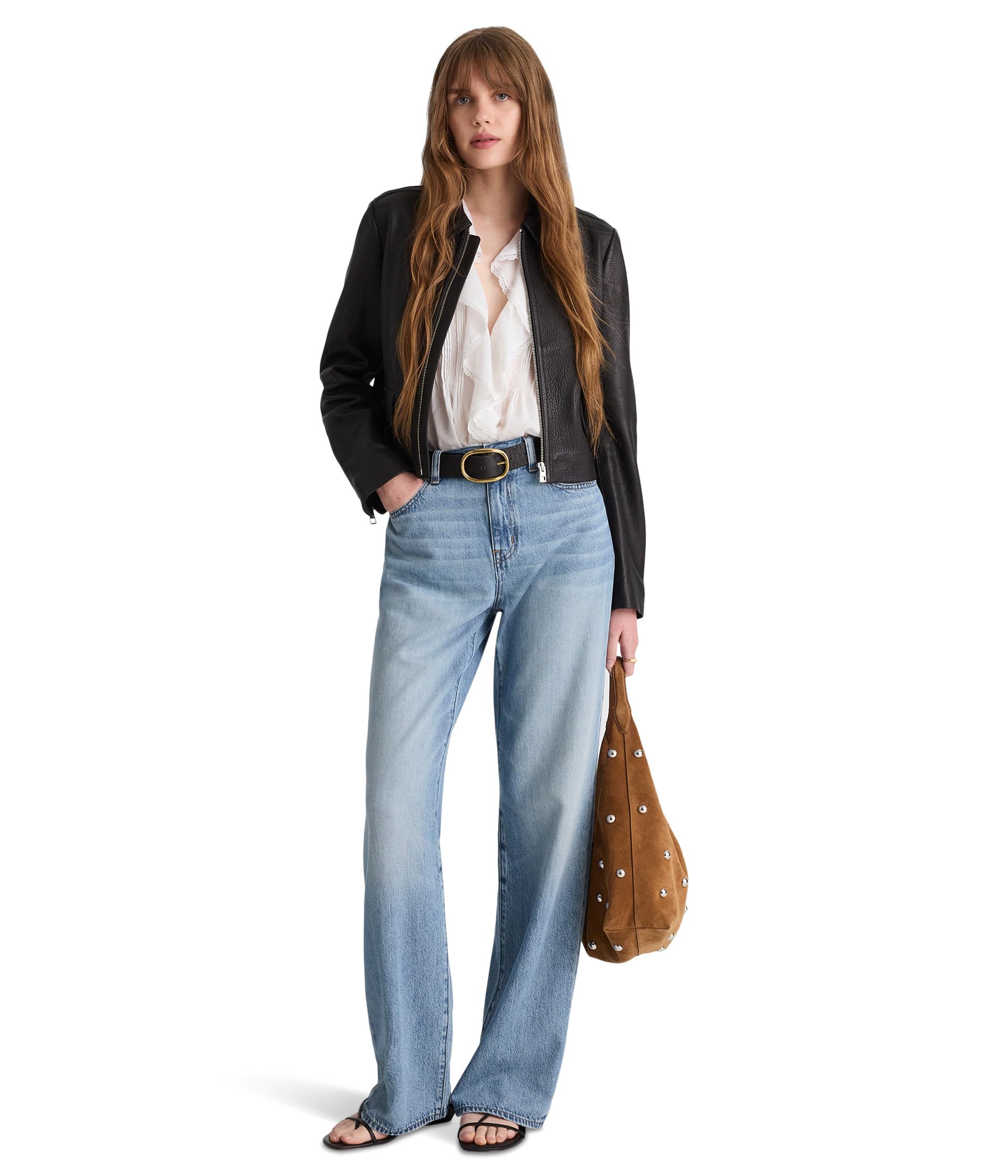 The Perfect Vintage Wide-Leg Jean in Airy Denim
