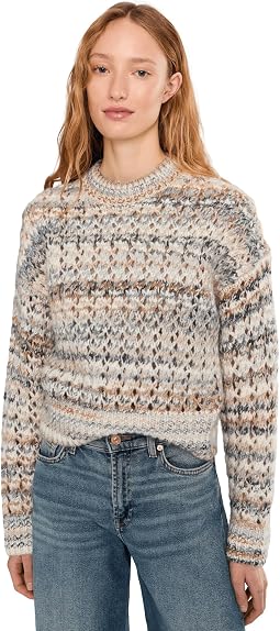 Женский джемпер Madewell Fawn с открытым плечом и полоской