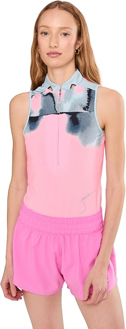 Jamie Sadock Flare Print бесклюбовая поло