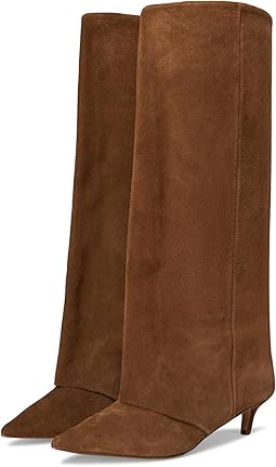 Chesnut Suede Wide Calf
