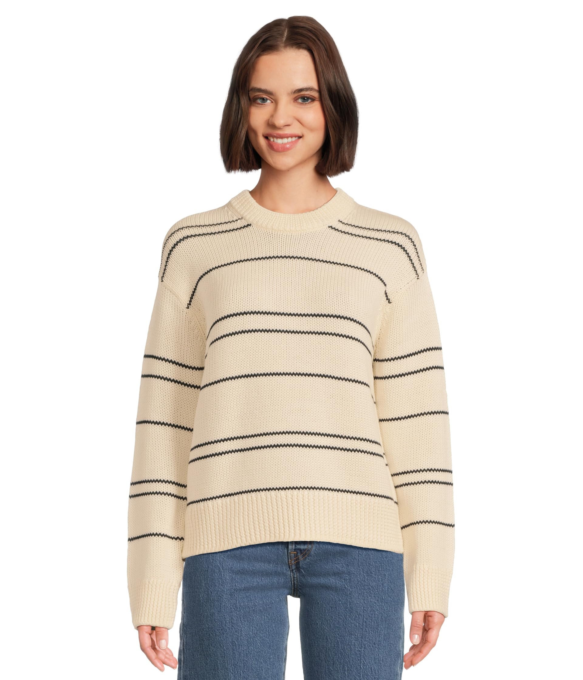 Женский свитер Vince Variegated Stripe Crew Neck