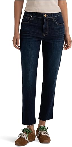 Джинсы Reese High-rise Fab Ab Ankle Straight Raw Hem