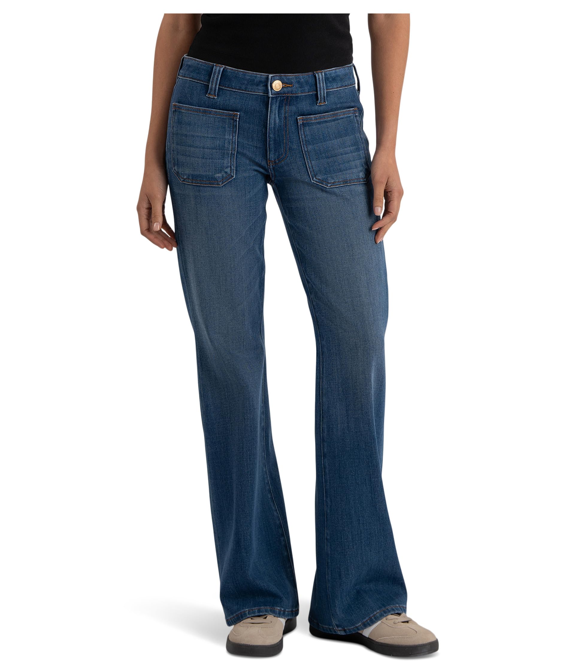Ana High-rise Flare With Patch Pockets Regular Hem