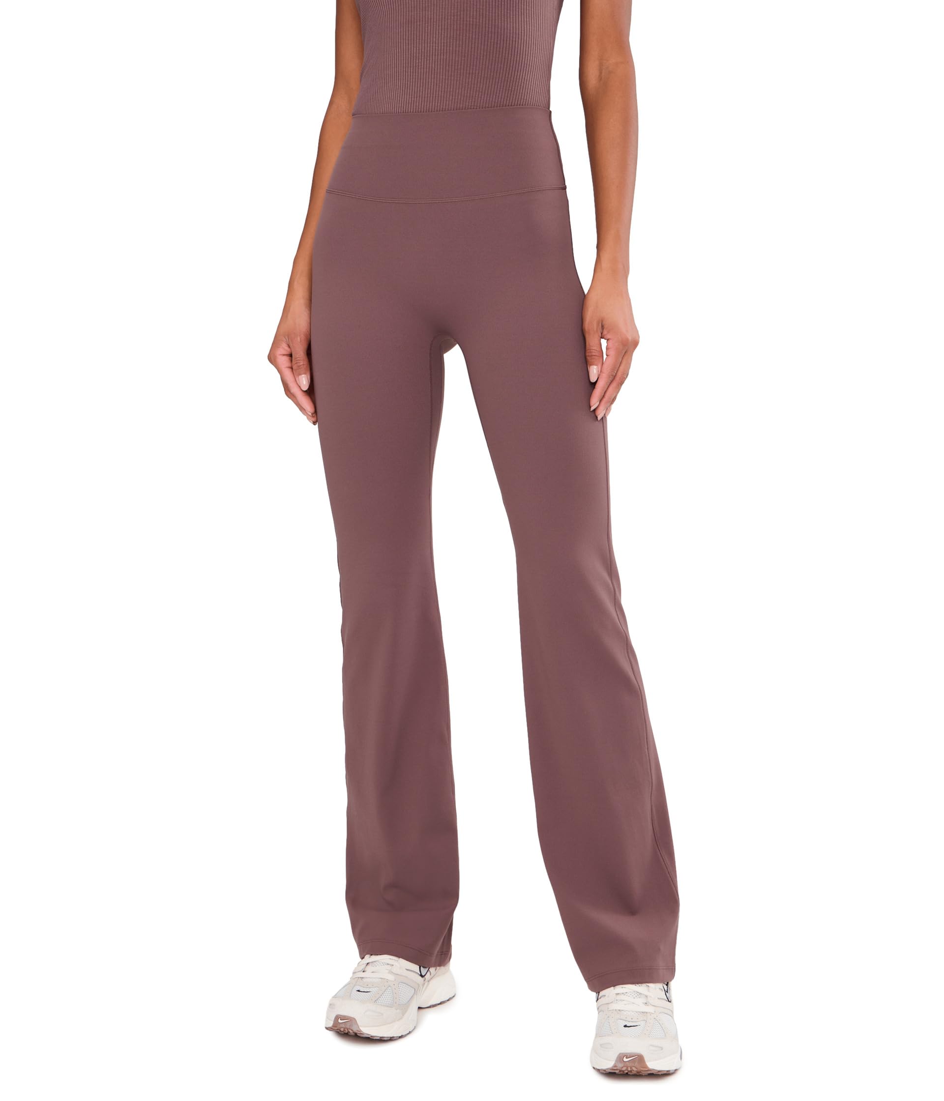 Zenvy Gentle-Support High-Waisted Flared Leggings