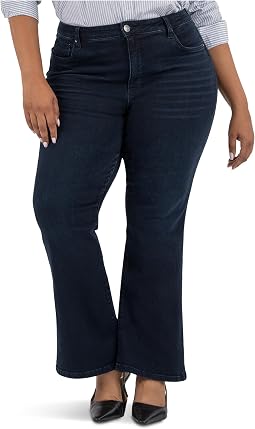 Джинсы Plus Size Ana High-rise Fab Ab Flare-Baby