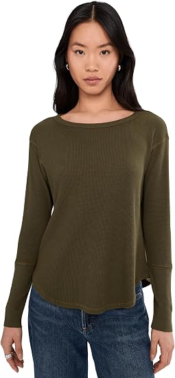 Long Sleeve Dropped Armhole Oversized Top