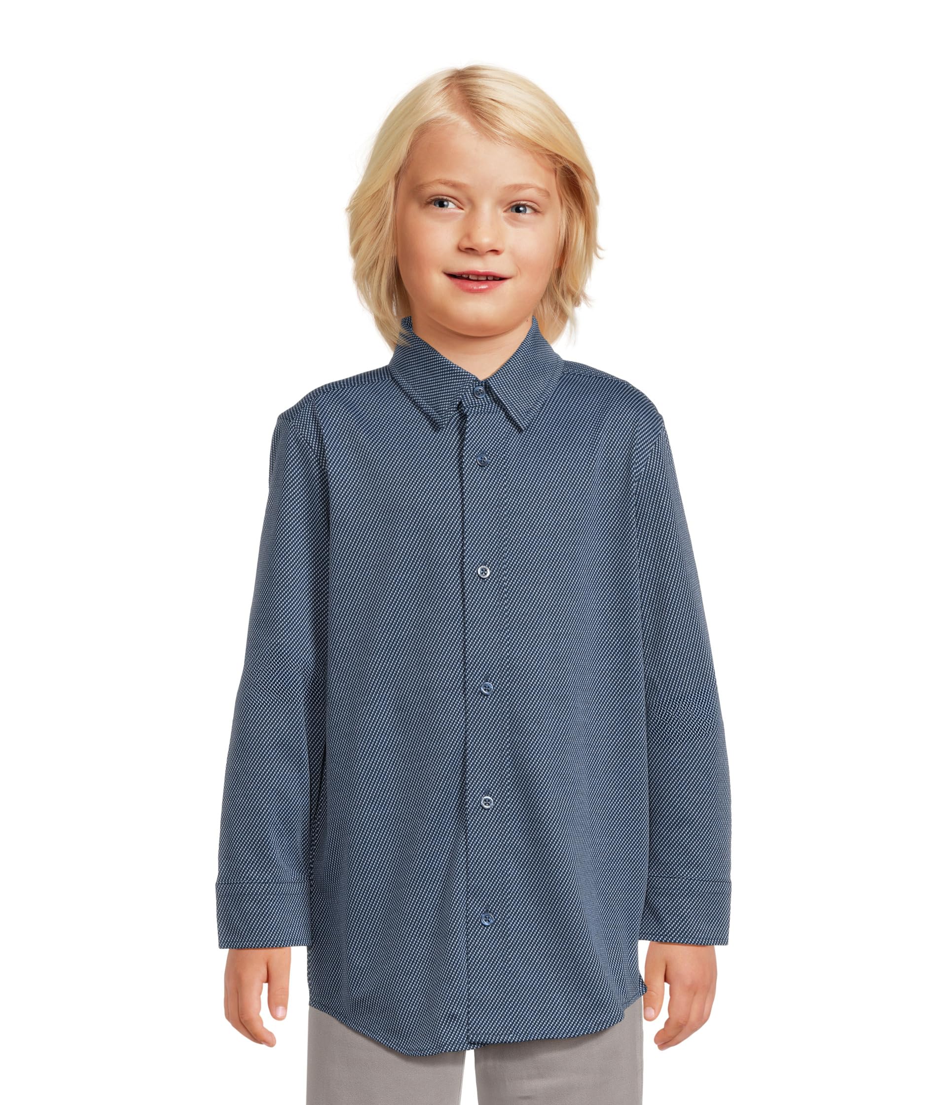 Рубашка XC Flex Stretch с длинным рукавом (Детский) от Johnston & Murphy Kids