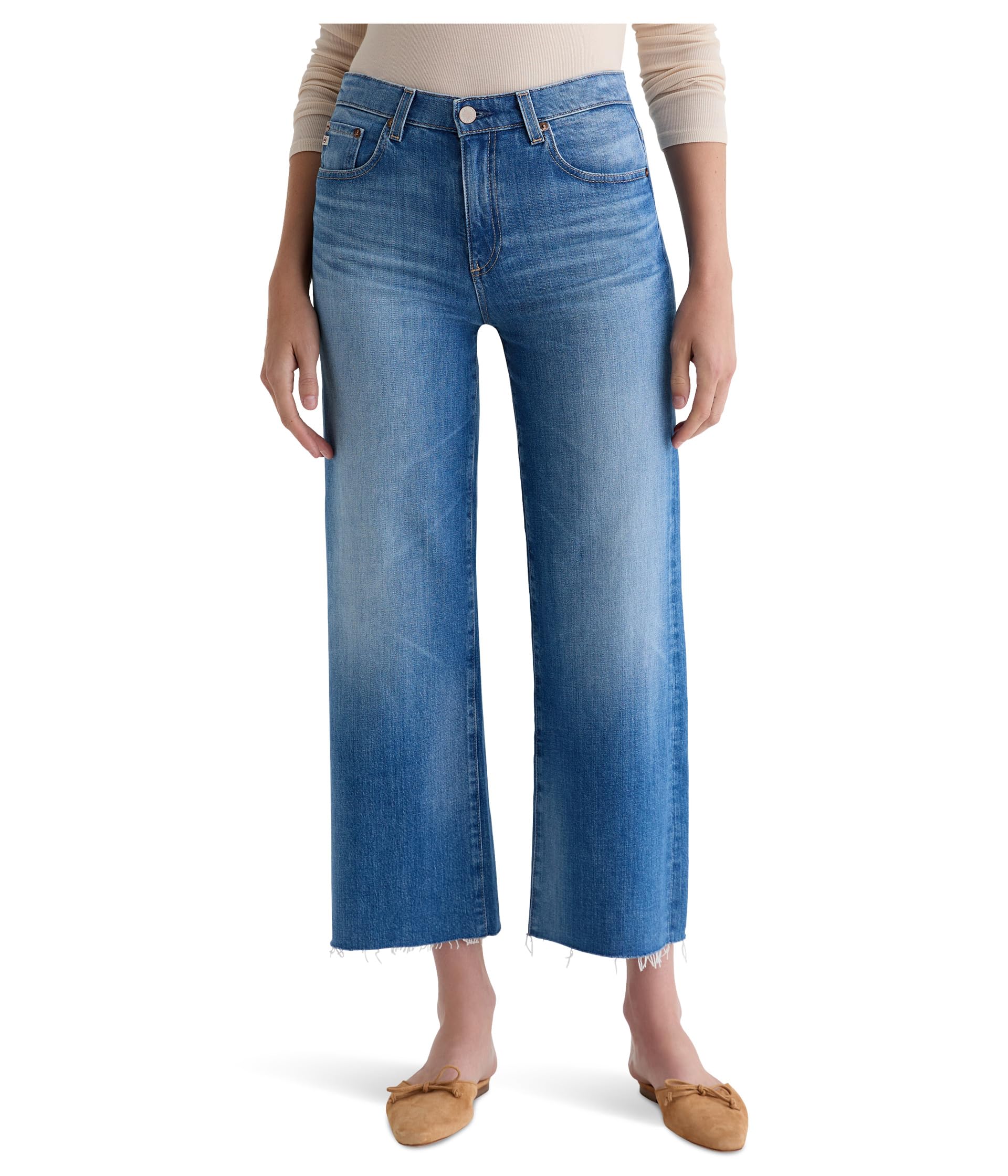 Saige Mid Rise Wide Leg Crop In 13 Years Allure