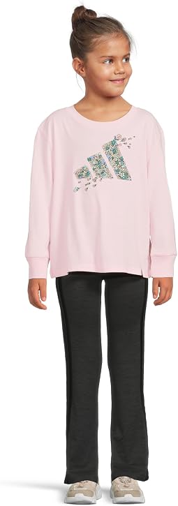 Graphic Tee Flare Pant Set (Toddler/Little Kid)