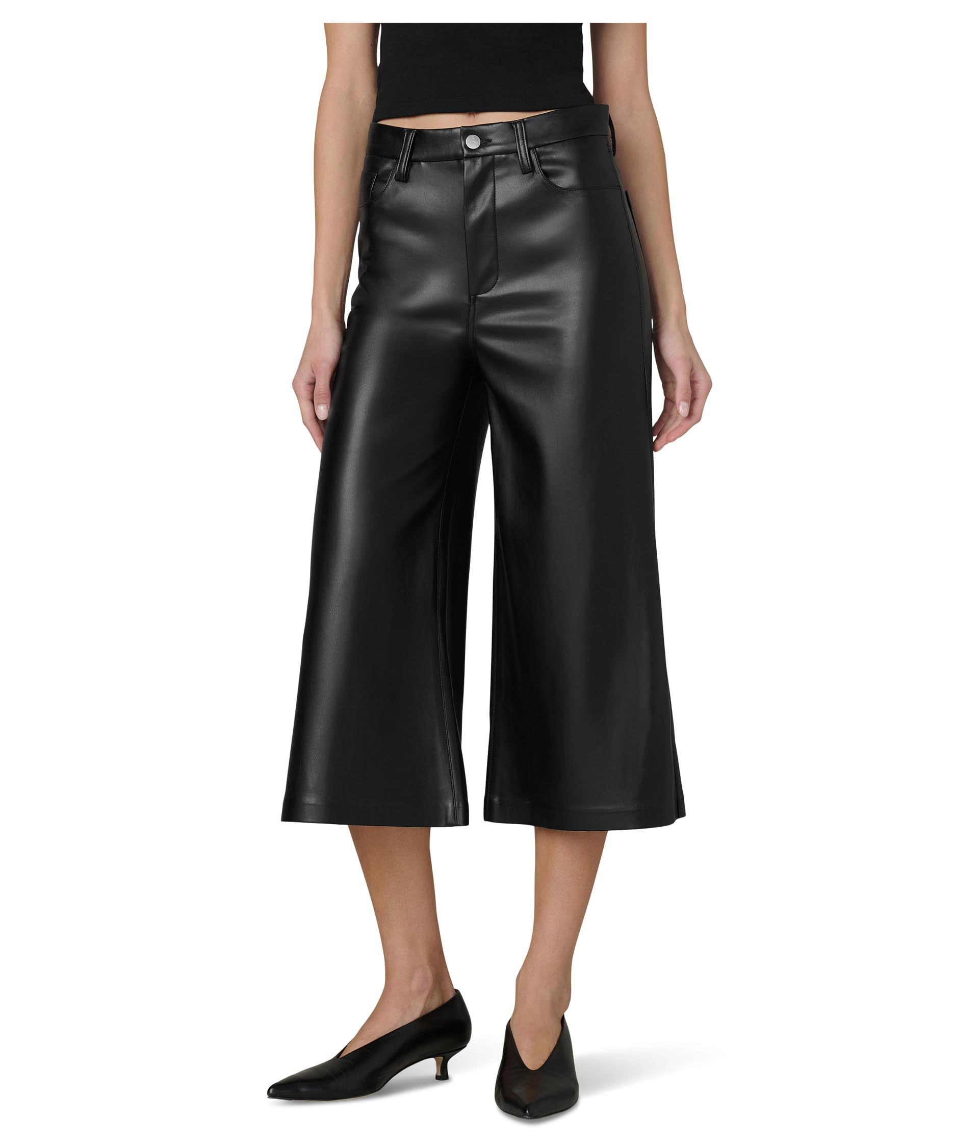 Брюки The Culotte из веганской кожи