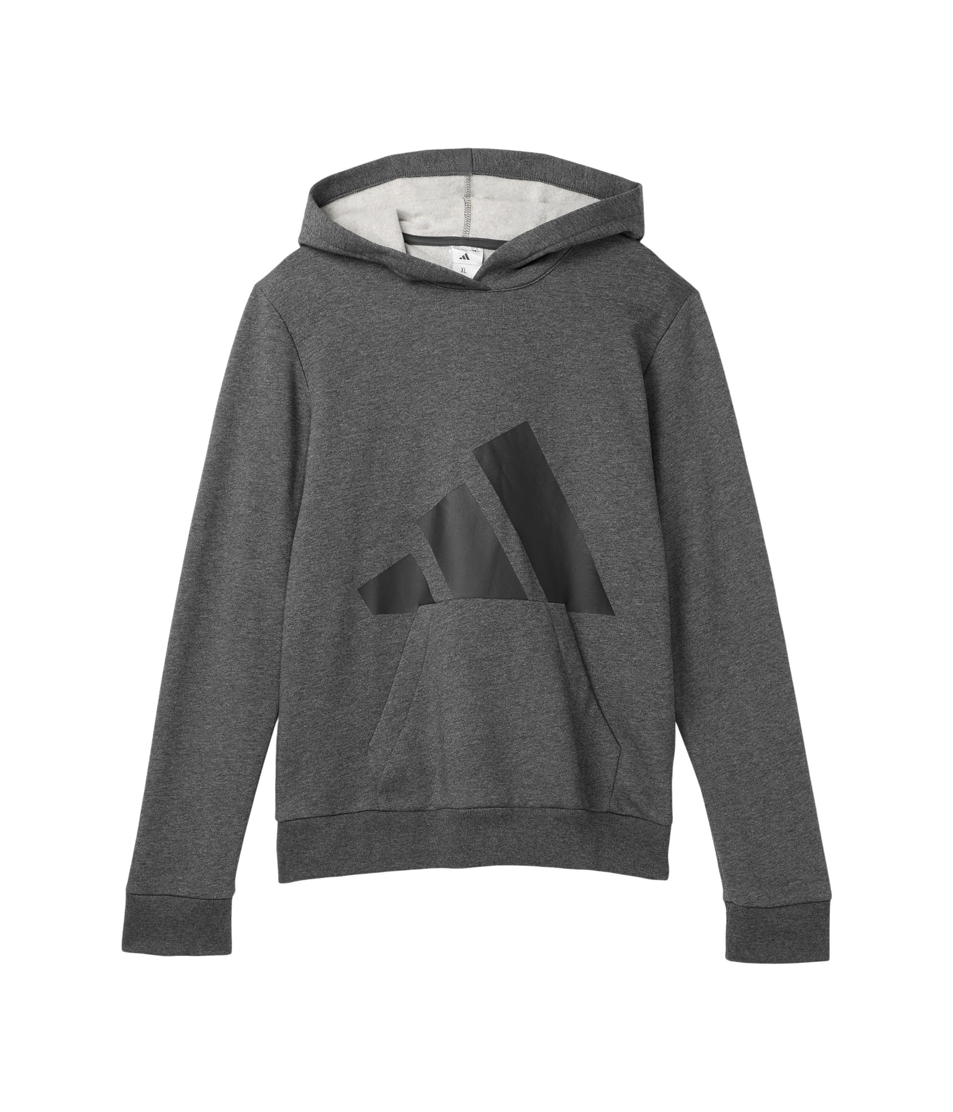 Essential Big Logo Fleece Heather Hooded Pullover (Big Kid)