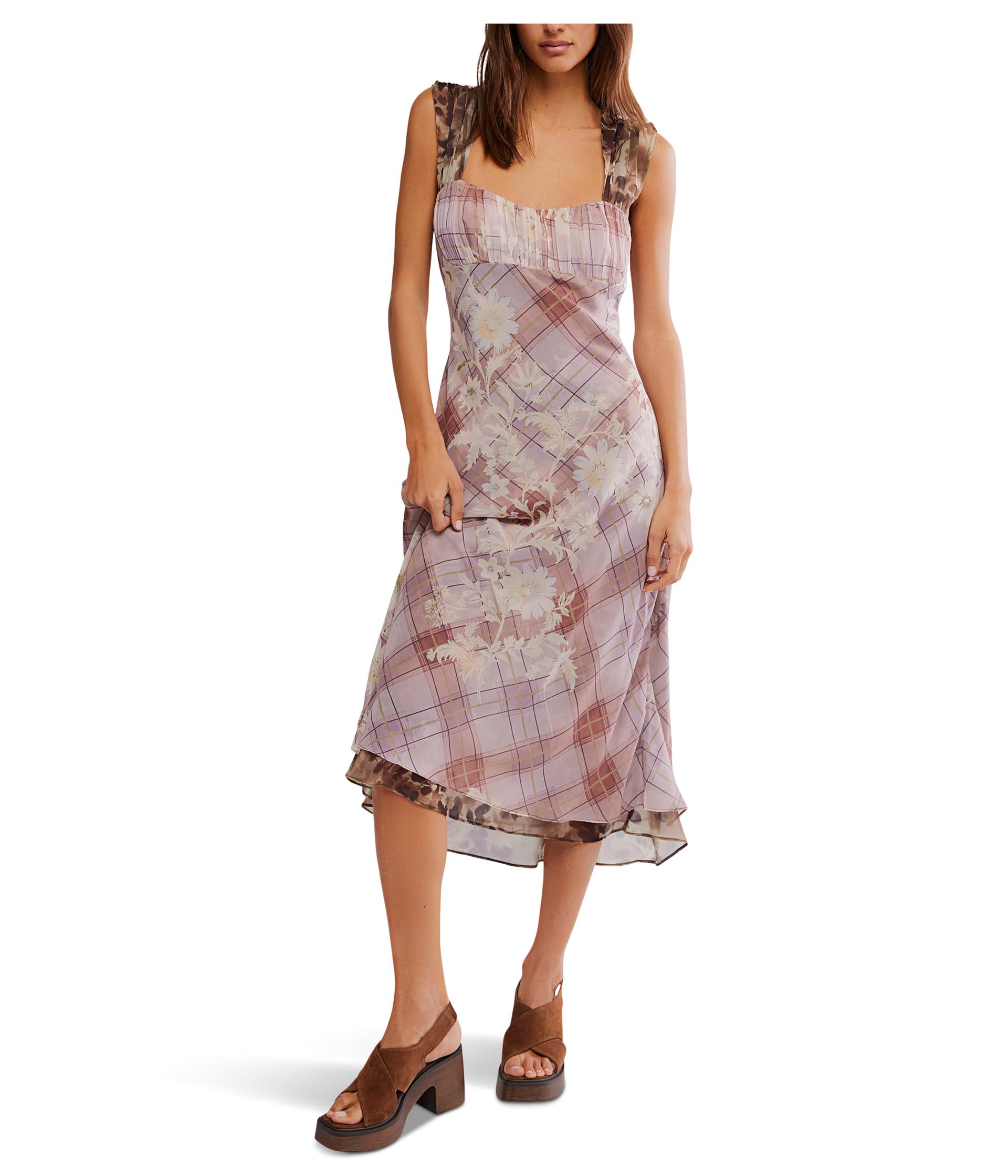 Free People платье миди Morning Dew