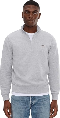 High Neck Zipped Fleece Sweatshirt