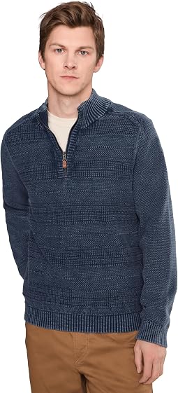 Saltwater Textured Half Zip свитер мужской
