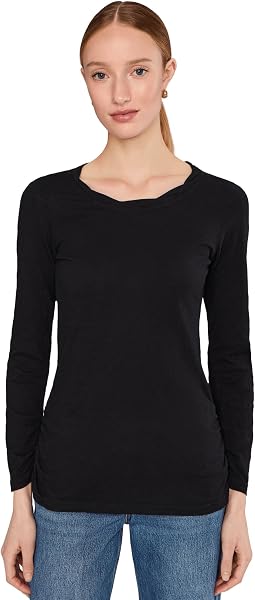 Long Sleeve Twisted Scoopneck Tee