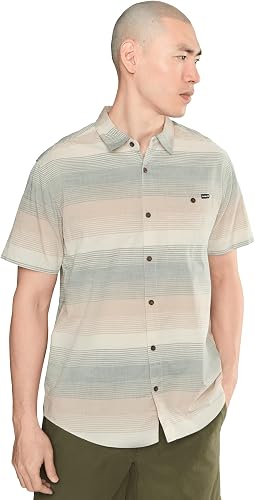 Мужская рубашка с коротким рукавом Lido Stripe Short Sleeve