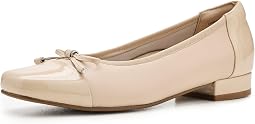 Taupe Leather/Patent Leather
