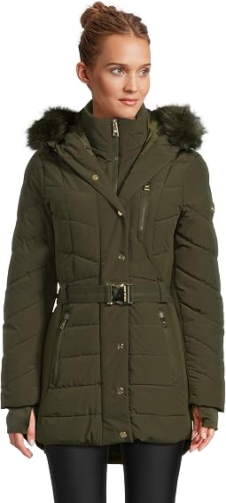 MICHAEL Michael Kors куртка Chevron с ремнем A421509B74