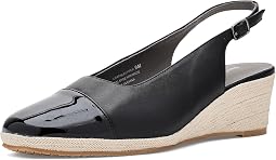 Black Leather/Patent Leather