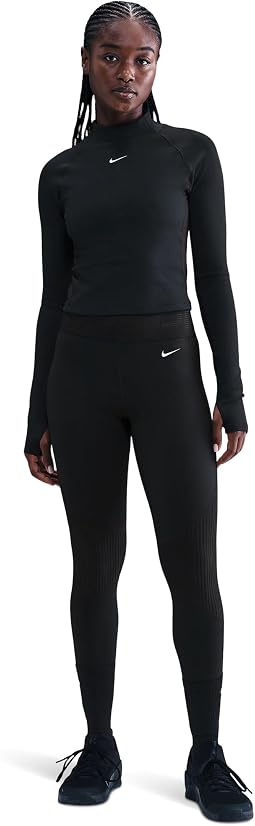 Nike Pro Dri-FIT теплый лонгслив с графическим принтом
