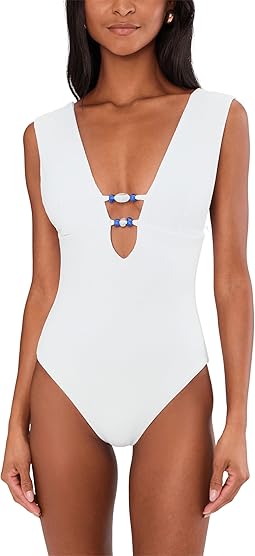 Modern Edge Rib Mira Pleated V-Wire One-Piece