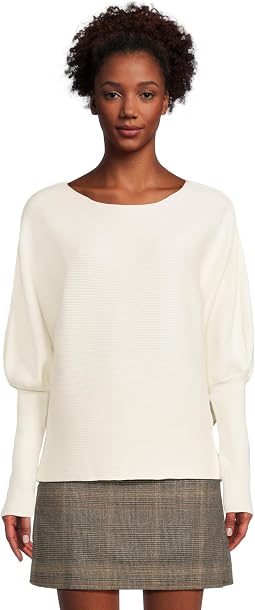 Long Sleeve Boat Neck Dolman Sweater