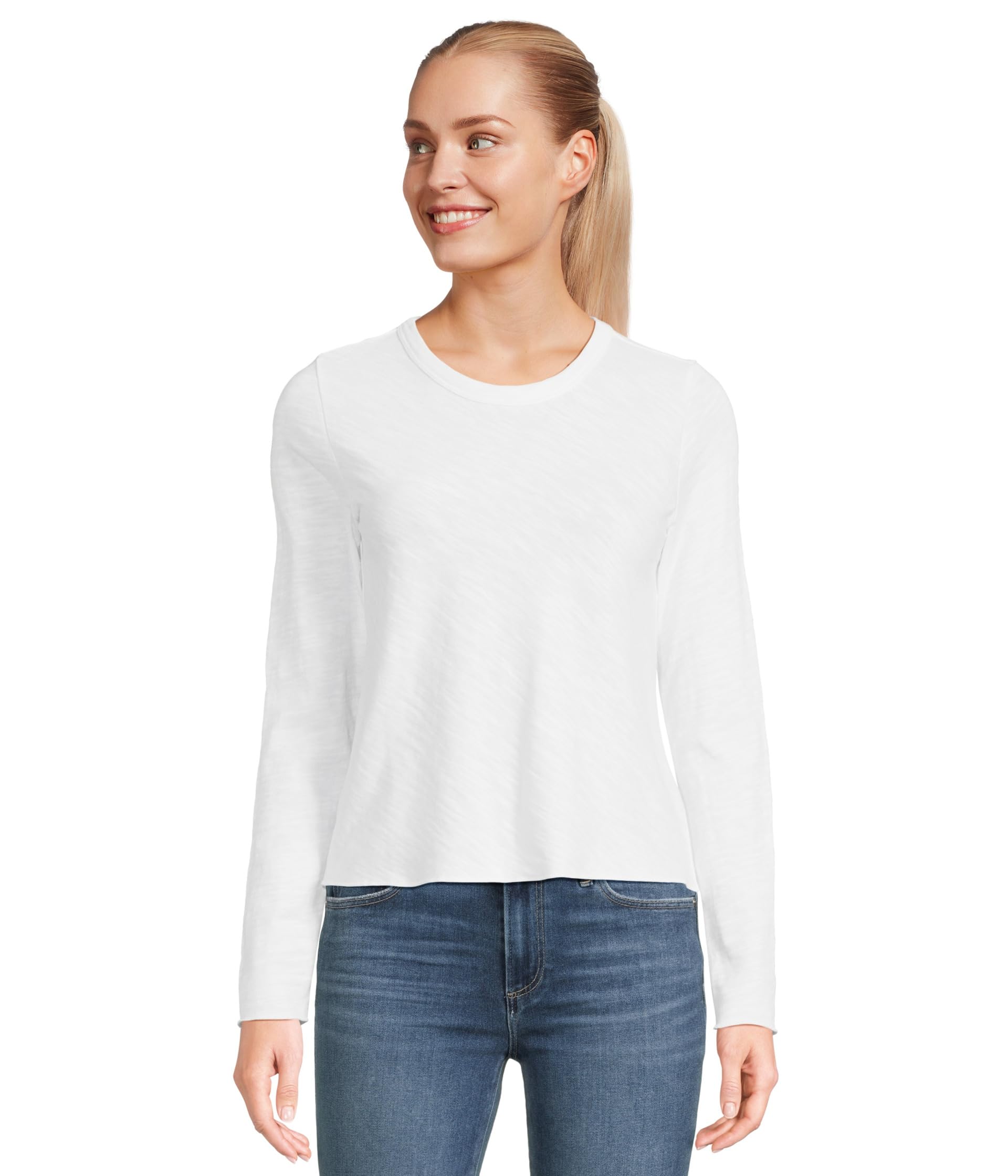 Long Sleeve Cropped Tee
