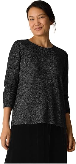 Wool Lurex Crew Neck Sweater