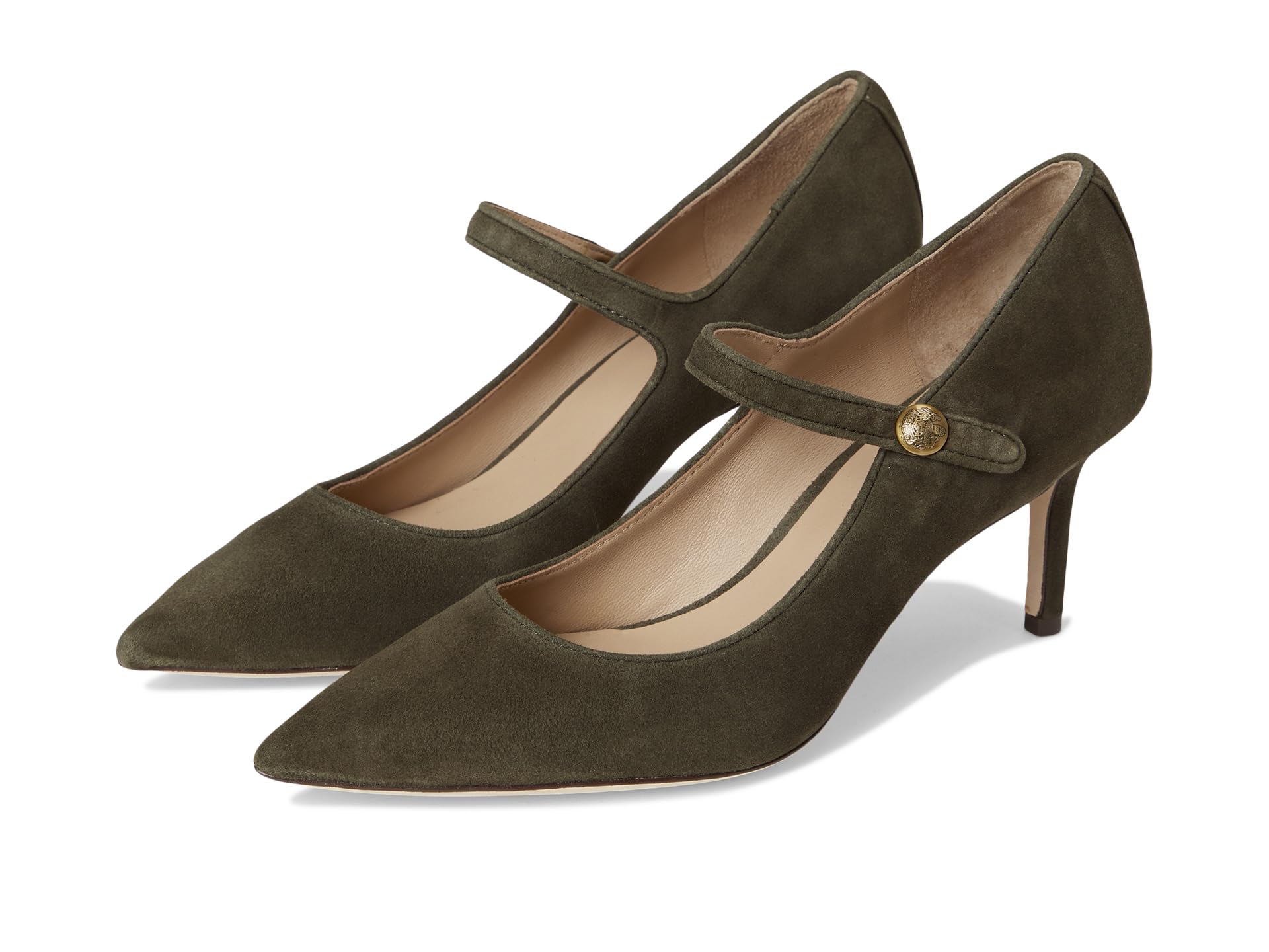 Lanette Suede Mary Jane Pumps